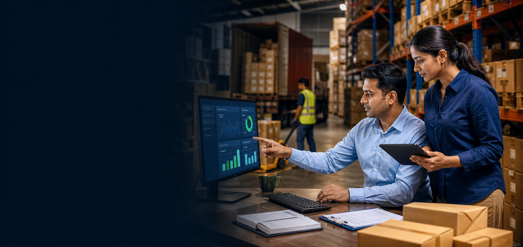 Wholesale warehouse managed with Eazoria